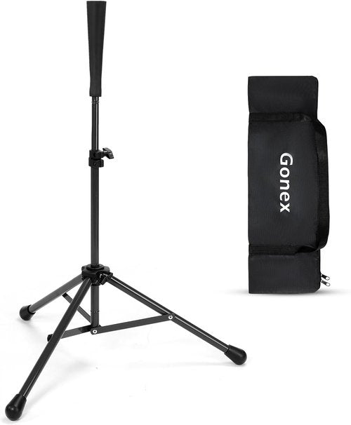 Gonex Baseball Batting Tee - Collapsible Portable Tripod Stand with Carrying Bag - Ideal for Softball Practice