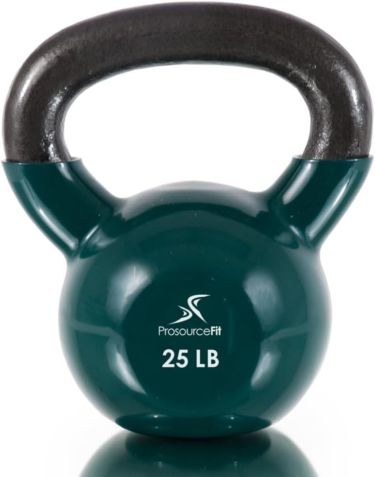 ProsourceFit Kettlebells - Vinyl Coated Cast Iron for Full Body Fitness | Durable & Stylish Design