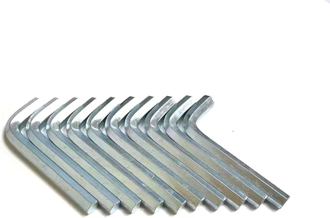 Hex Key Set, 5mm L-Shaped Allen Wrench for 8mm Diameter Inline Skate wheel Accessories, Metric Hexagon Spanner, Replacement Repairing Tool (10, 45 x 5 x 17mm/1.77 x 0.19 x 0.67(L*D*W))