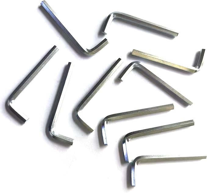 Hex Key Set, 4mm L-Shaped Allen Wrench, Metric Hexagon Spanner, Replacement Repairing Tool (20, 48 x 4 x 16mm/1.88 x 0.15 x 0.62(L*D*W))