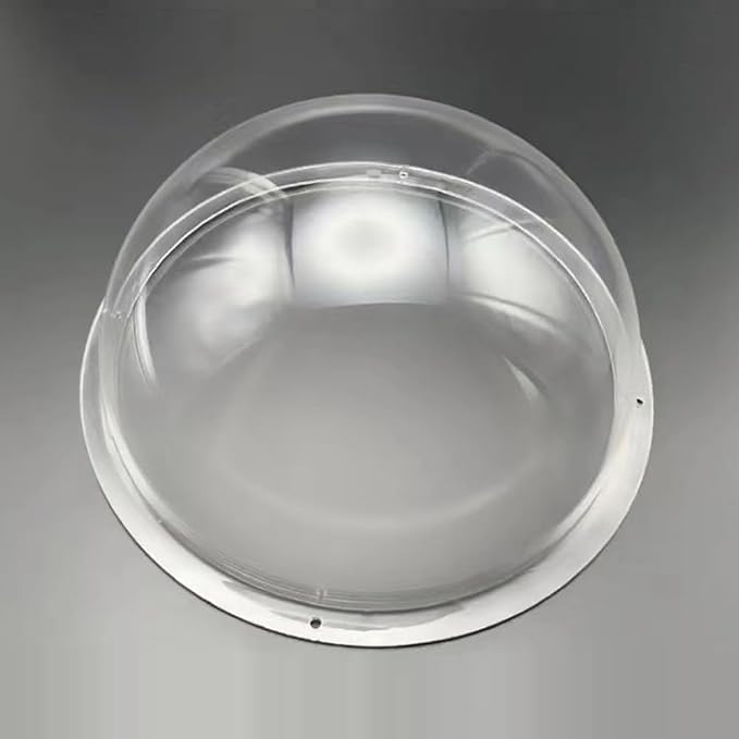 LOTOWELZON 3.15inch Clear Acrylic Replacement Transparent Clear Camera Dome Cover Security Camera Housing Pet Dog Fence Window Skylight Window (ID80mm*H44mm/3.15 * 1.73in)
