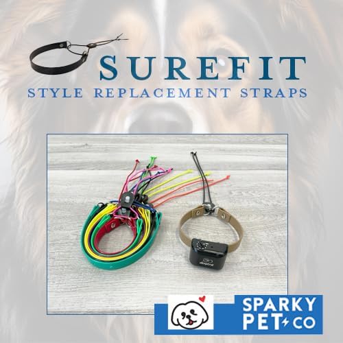 Replacement GPS eCollar with Adjustable Bungee, Multi-Hole Design, and Secure Toggle Closure for Small Dogs (Red, Small Neck)
