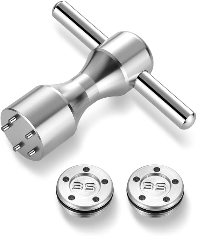 ROYMADE Golf Putter Weights 2pcs 5g/10g/15g/20g/25g/30g/35g/40g/45g with Wrench Kit Set Compatible with Titleist Scotty Cameron Putter Golf Accessory (2pcs 35g+Wrench)