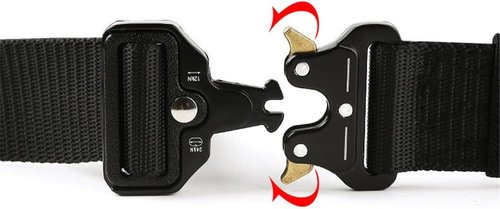 HARGLESMAN Tactical Combat Belt - Durable Military Style for Men & Women | Ideal for Outdoor Training