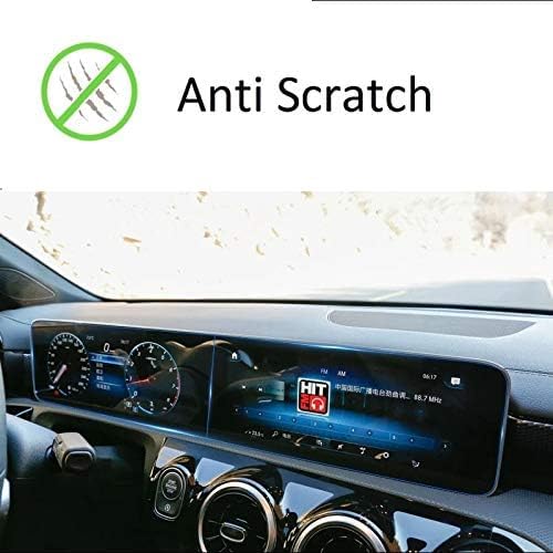 ZFM Tempered Glass Screen Protector for Mercedes-Benz EQC & A/B/CLA/GLB – 9H Hardness, Anti-Glare, Dual 10.25” MBUX Touch Screen Protection