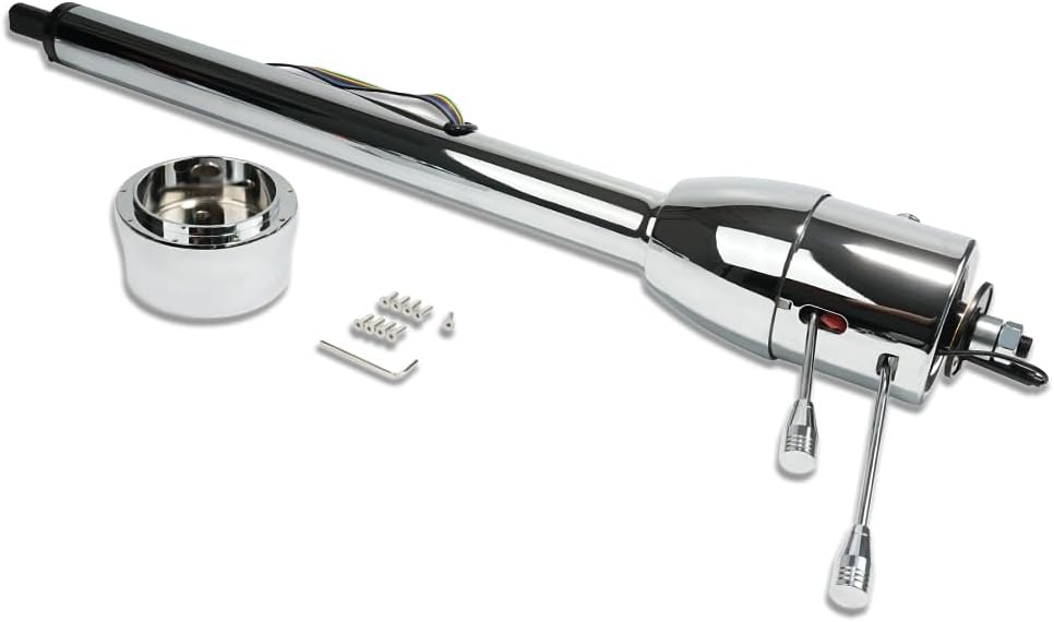 32" Natural Manual Steering Column & Adapter Fits GM 1969-1994