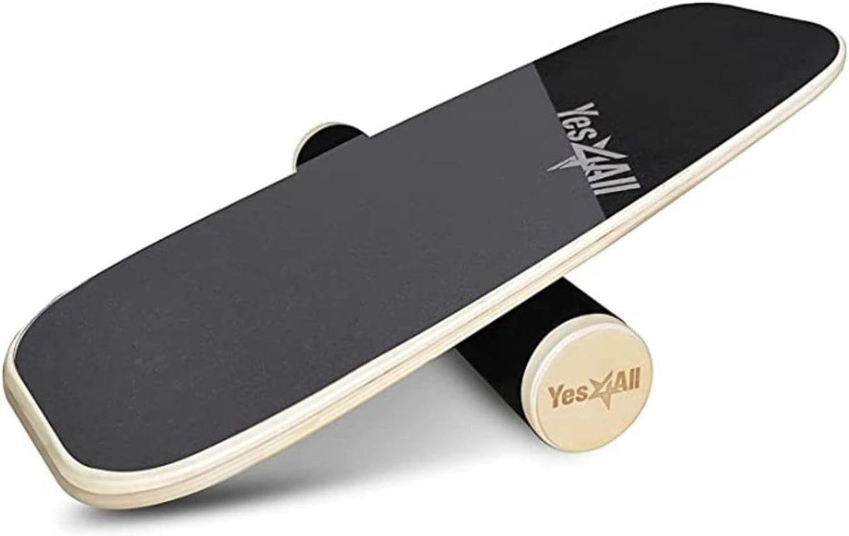 Yes4All Balance Board - Surf Trainer for Enhanced Core Strength & Balance Control | Adjustable Stoppers