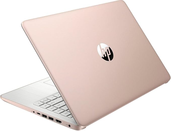 HP 14" HD (1366 x 768) Display Laptop, Intel Celeron N4120, 1.1GHz, 4GB Memory, 128GB eMMC, Windows 11 Home in S Mode, Rose Gold, 14-dq0762dx (Renewed)