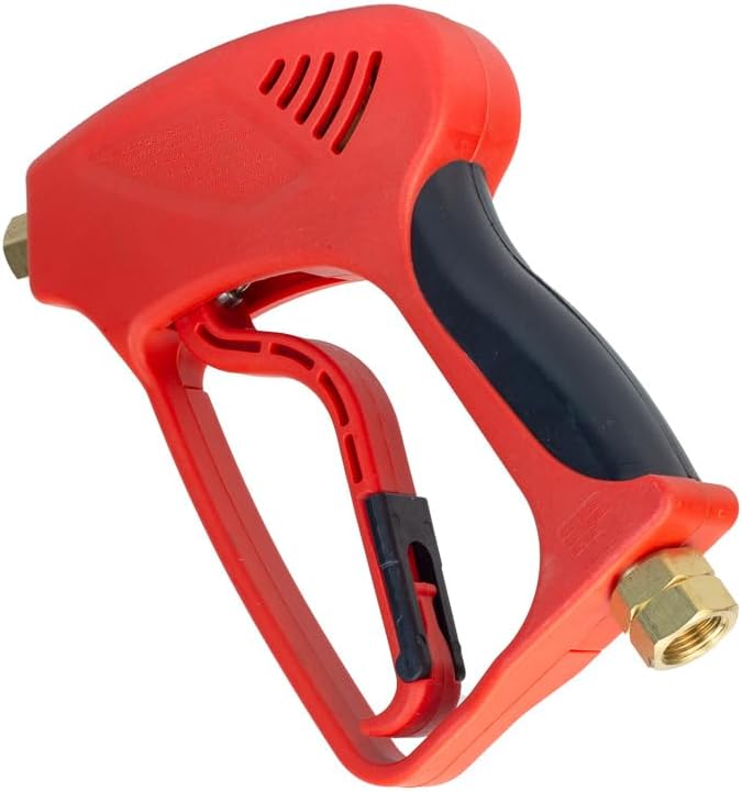 Maxshine Short Pressure Washer Gun | High-Pressure Water Handle with 1/4” Quick Connector Coupler | Power Washer Gun Compatible with Foam Cannon | Includes 3/8” Male & M22 14mm Twist Plug Connectors