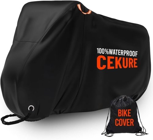 Bike Cover | Skiennix Waterproof Outdoor 210D - Heavy Duty Oxford for 2-3 Bikes with Carry Bag