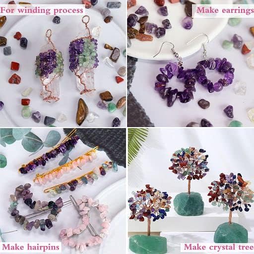 YATOJUZI Moonstone Aquarium Gravel Rocks Bulk Wholesale Tumbled Crystals Stones Chips Crushed Reiki Energy Balancing Gemstones for Planters Vase Filler Fountain Fish Tank Potted Decor 0.44LB