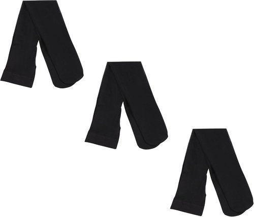 Jefferies Socks | Girls' Jr. Miss Pantyhose Tights - 3 Pair Pack (Sizes 2-6X)