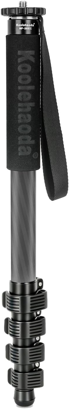 Koolehaoda 65" Camera Monopod Stand, Carbon Fiber Photography Monopod Portable