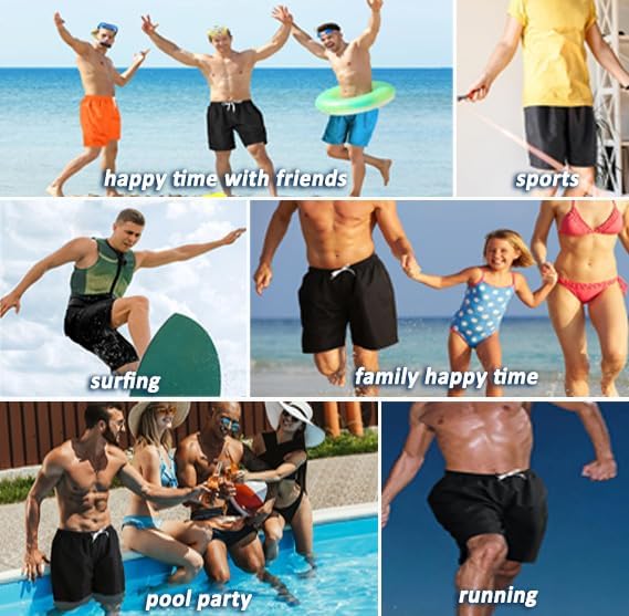 Scotamalone Men's Swim Trunks - Quick Dry 7-Inch Swimming Shorts with Mesh Lining | Stylish Bathing Suits