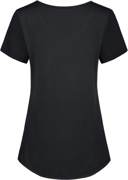 Kimmery V-Neck T-Shirts for Women - Short Sleeve Yoga Tops | Comfortable Workout Wear