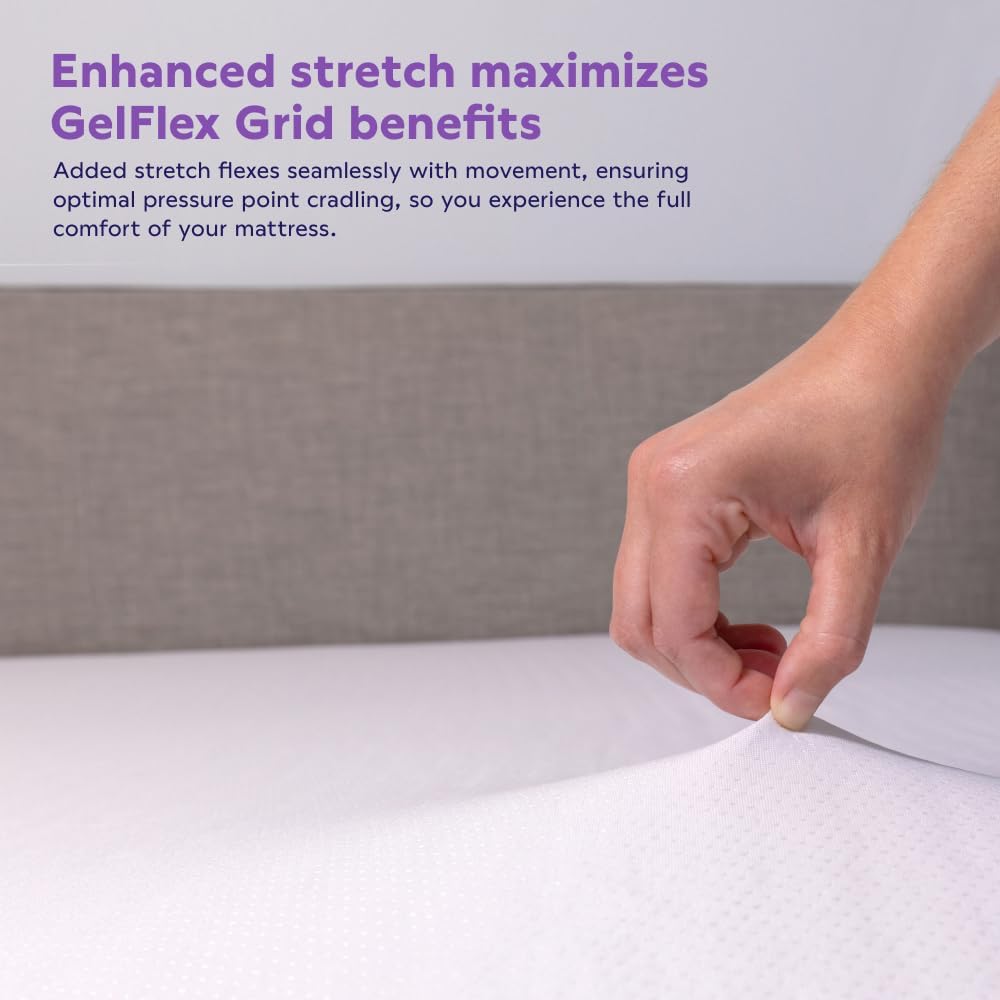 Purple Waterproof Mattress Protector, King, 100 Percent Waterproof