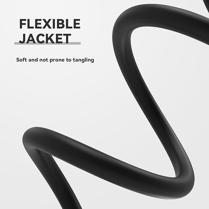 25 FT Outdoor Heavy Duty Extension Cord - 12/3 SJTW 15 AMP Indoor Power Cord with 3 Prong Grounded Plug for Lawn Mower, Appliances, Workshop, Lights Water Resistant Flexible Cable Black.