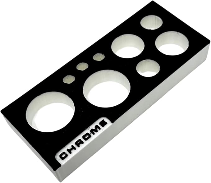 MagAttach Chrome Adapter and Short Extensions Magnetic Interconnecting Organizer Tray (White/Black)