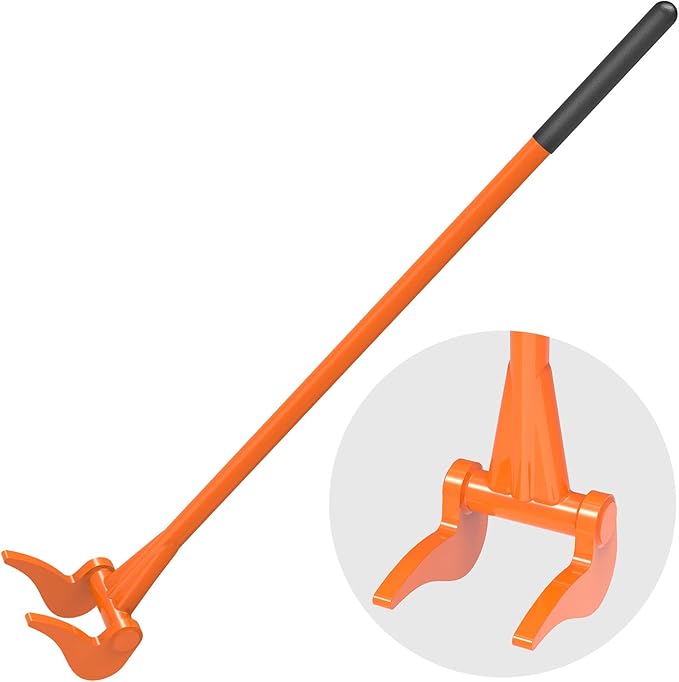 Fully Welded Pallet Buster 50''All-Steel Handle Pallet Breaker Heavy Duty Industrial Deck Board Removal Tool, Non-Slip Grip Pallet Pry Bar for Efficient and Effortless Board Removal