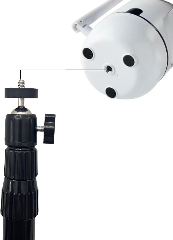 Universal 1/4" Swivel Mini Ball Head Tripod Mount 360 Degree Rotating Adapter