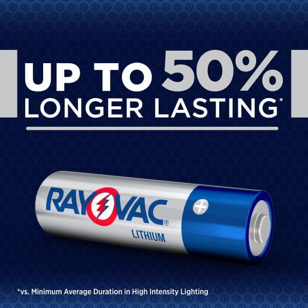 Rayovac 1.5V Lithium AA Batteries, Double A Batteries