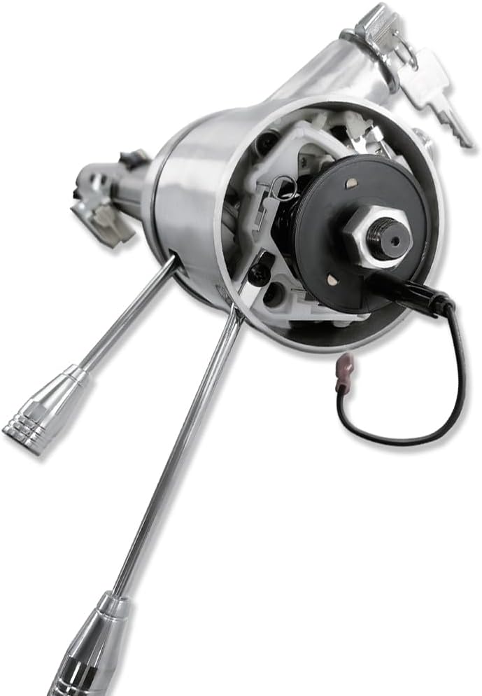 GM 30" Floor Shift Tilt Manual Steering Column Stainless Steel w/Key
