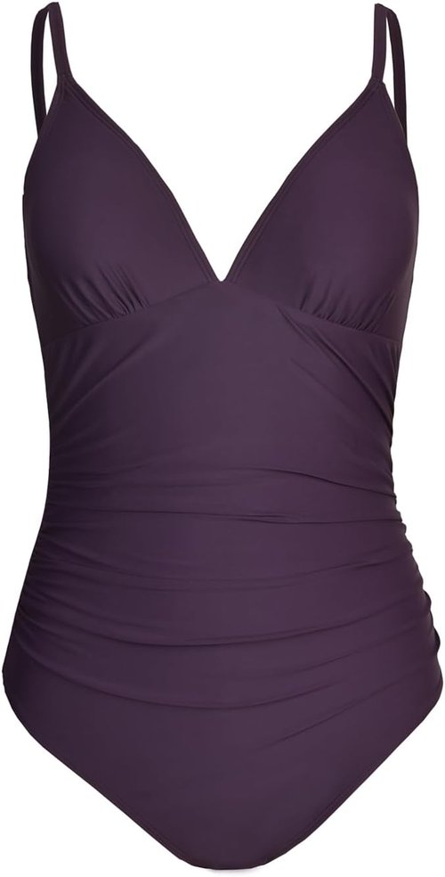 CUPSHE Women's One Piece Swimsuit - Tummy Control V-Neck Bathing Suit in Stylish Design