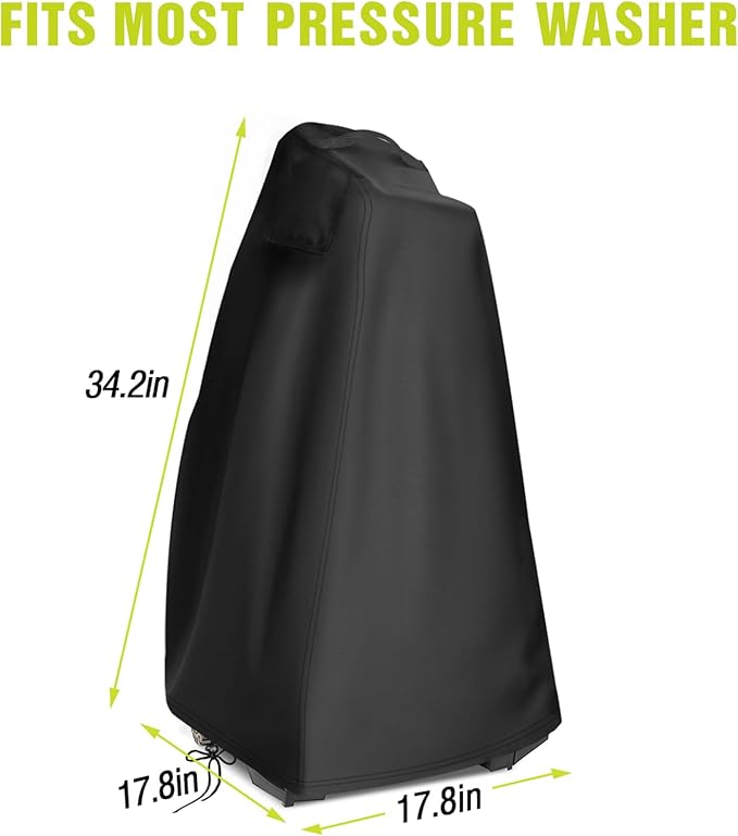 Pressure Washer Cover, Waterproof& Dustproof Outdoor Covers for Power Washer, Pump Protector for Electric High Pressure Cleaner 17.8" x 17.8" x 34.2"
