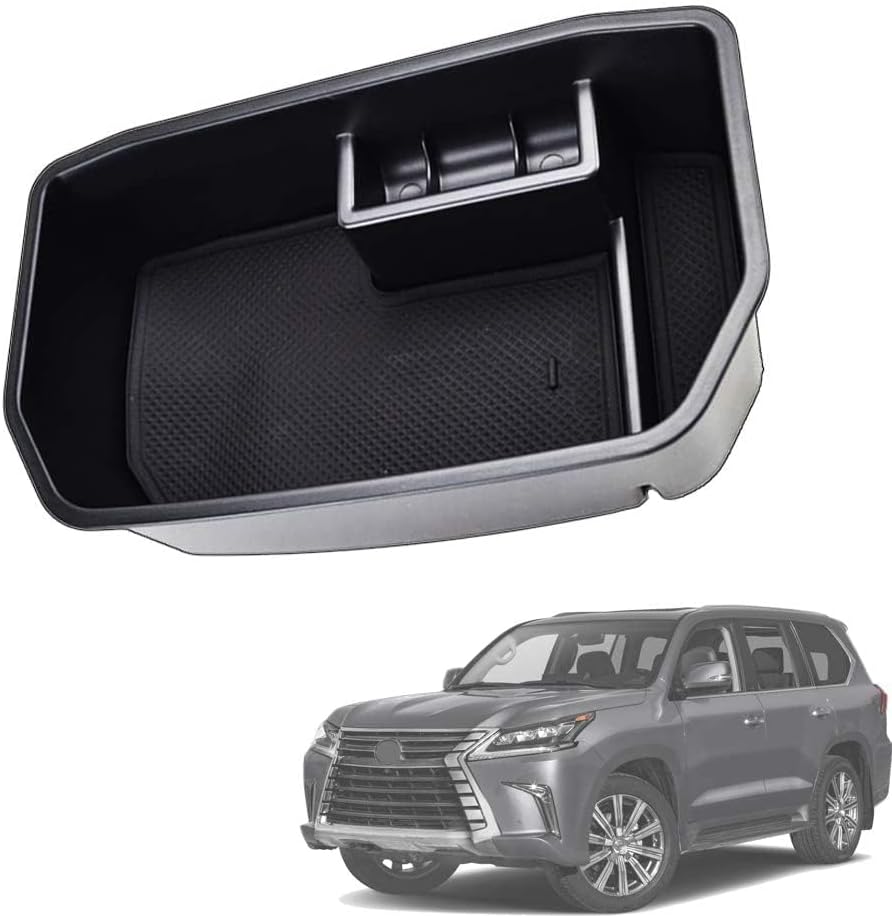 for Toyota Land Cruiser J200 Lexus Lx570 Center Console Organizer Armrest Secondary Storage Box Container Phone Holder Glove Tray Car Interior Accessories 2008-2018 2019 2020 2021