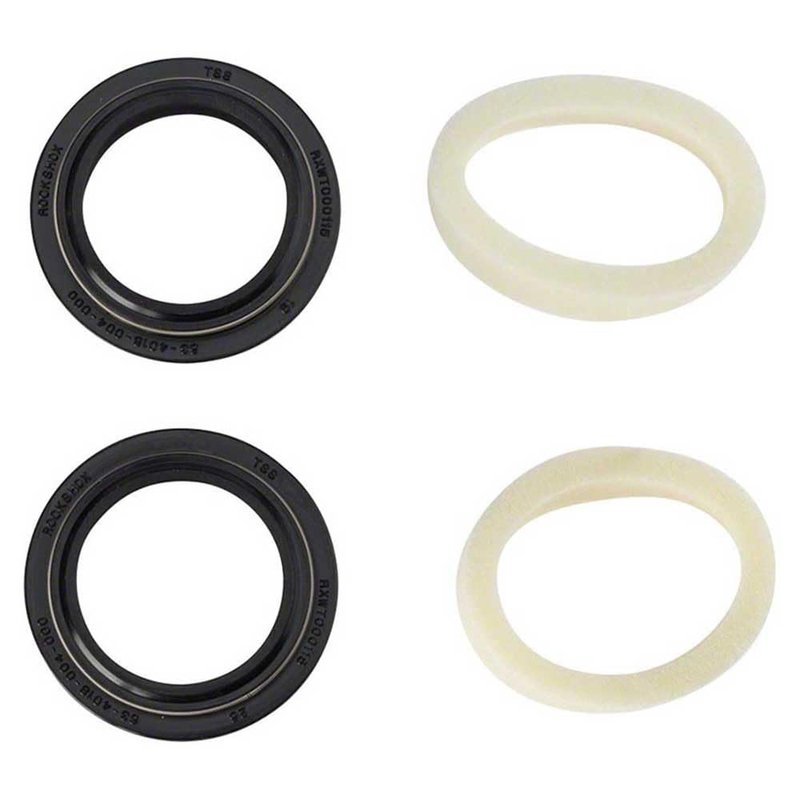 RockShox Revelation A3 32mm Dust Seal & Foam Ring Kit - Durable Black Flanged Seal for Suspension Fork Maintenance and Performance