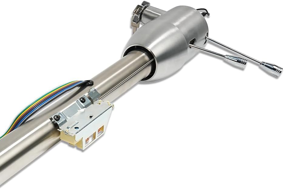 30" Natural Manual Steering Column with Key & 9 Holes Adapter