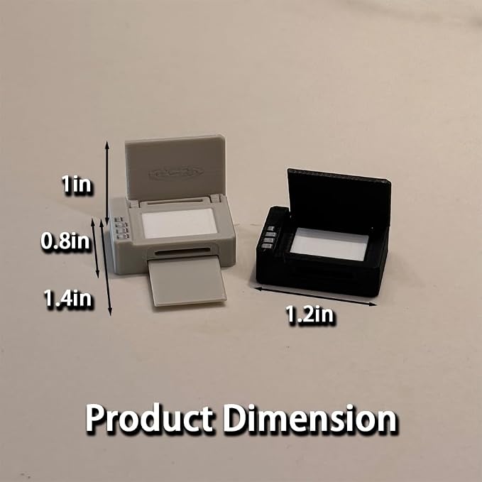 1:12 Mini Dollhouse Accessories Office Supplies Set, Including 2 Print Models