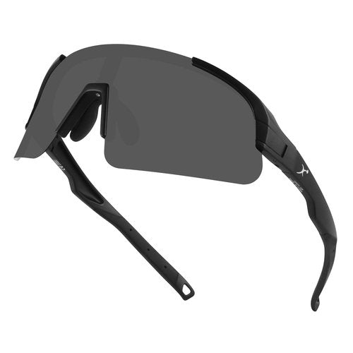 BangLong Cycling Sunglasses for Men Women, Sport Sun glasses with 2 Interchangeable Lenses for Running Baseball Fishing