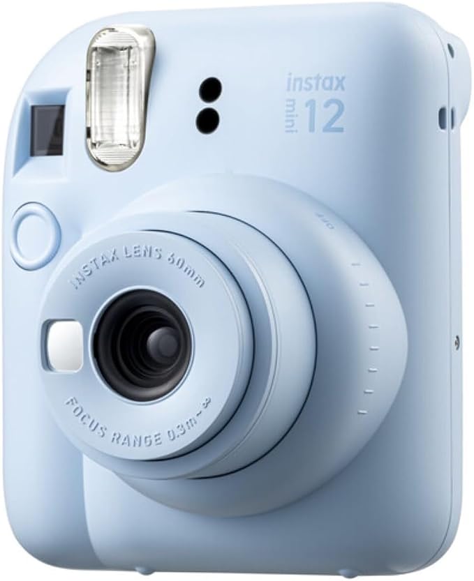 FUJIFILM INSTAX Mini 12 Instant Film Camera | Pastel Blue Bundled