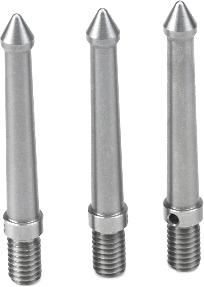 3 Pcs 3/8 Inch Stainless Steel Camera Accessories Tripod Ground Spike Mount
