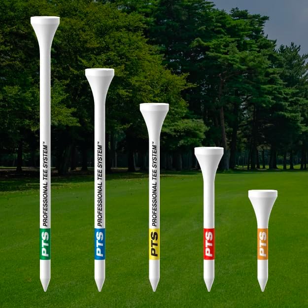 PrideSports PTS Wood Golf Tees - 90 Count, 1-1/2 Inch | Top Choice for Irons, Hybrids & Woods