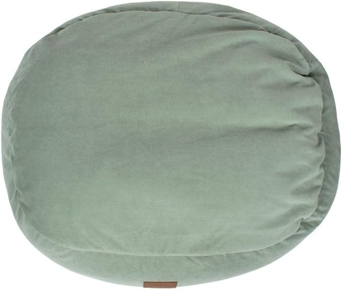 CAROLINA PET COMPANY Microfiber & Tipped Berber Comfy Cup Dog Bed - Blue, L