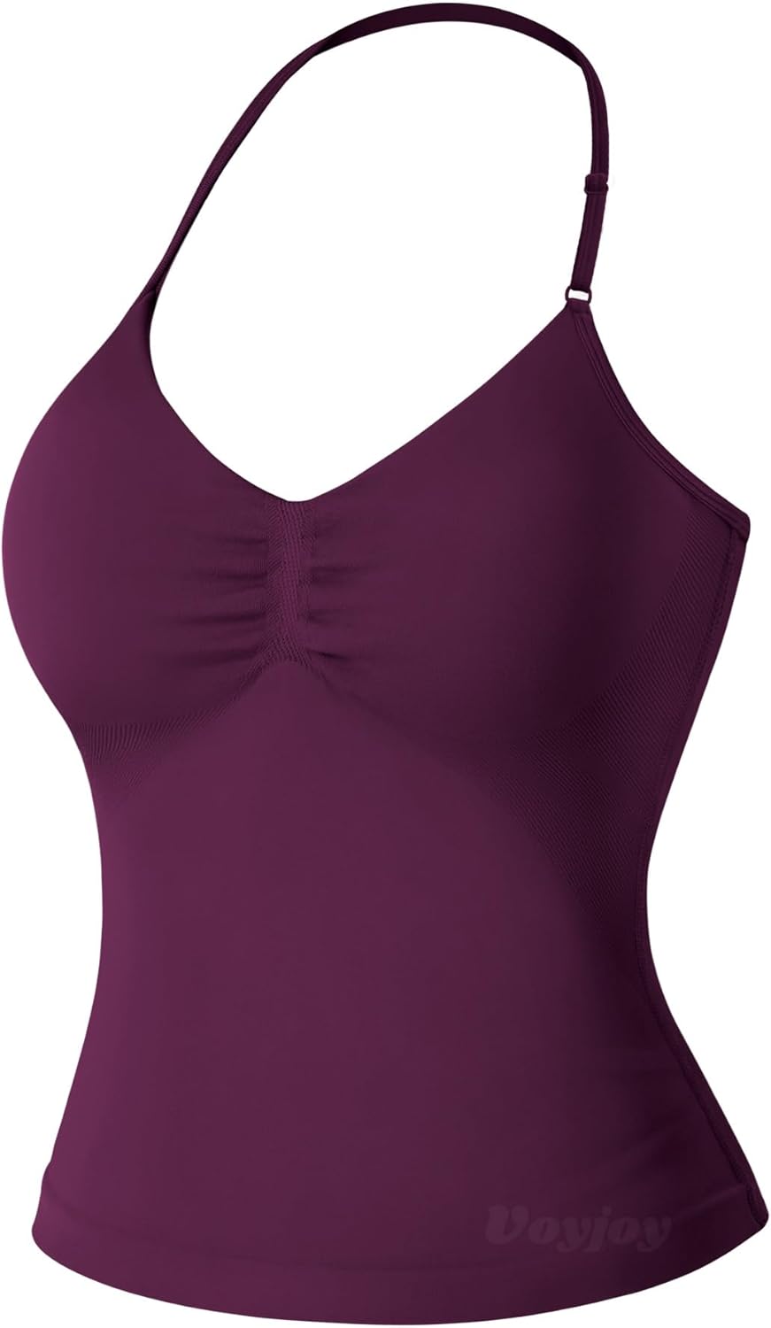 VOYJOY Workout Tank Top - Impact Longline Strappy Design for Women | Stylish Gym Sports Bra