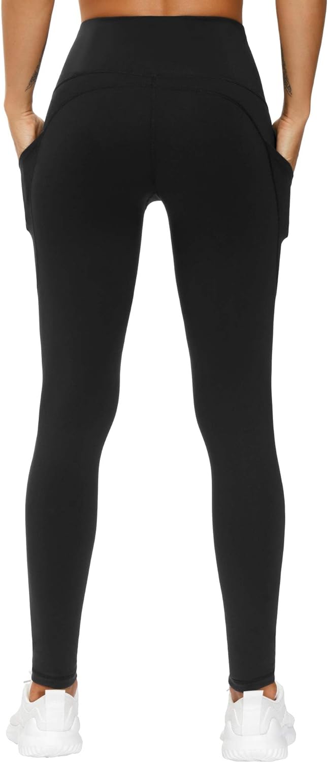 The Gym People High Waist Yoga Pants - Tummy Control Leggings with Pockets for Women | Comfortable Fit