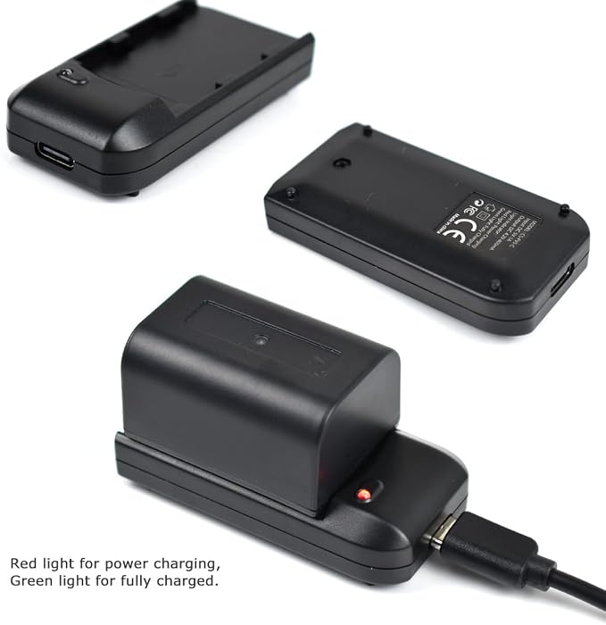 NP-FV5 Battery Charger with Charging Plug and USB Cable