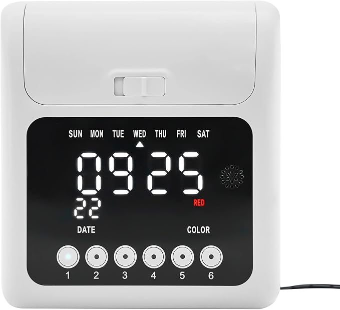 Starter Time Clock Bundle, Electronic Calculating Time Clock Employees in/Out