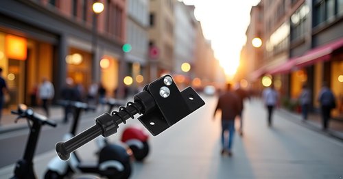 Alomejor Electric Scooter Stand,Lightweight Compact Portable Scooter Parking Stand,Aluminum Alloy for City commuters Daily Commute Short Trips Urban Riders