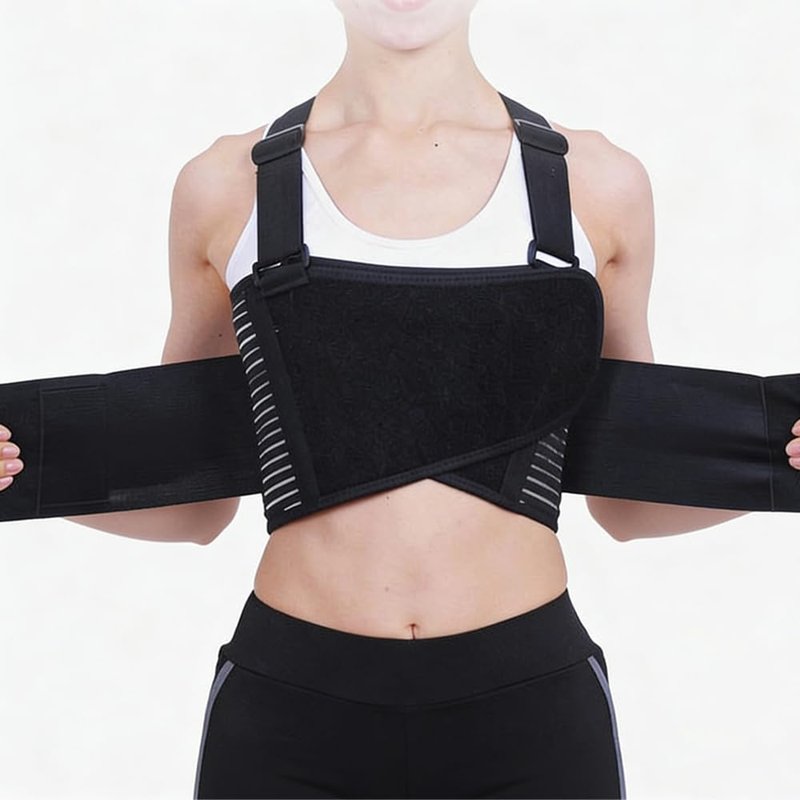 YingXue Broken Rib Support Brace, Rib and Chest Support Brace, Rib Belt for Ribs Support, Dislocated Ribs Protection, Sternum Injuries and Pulled Muscle Pain (XXL 43" to 53")