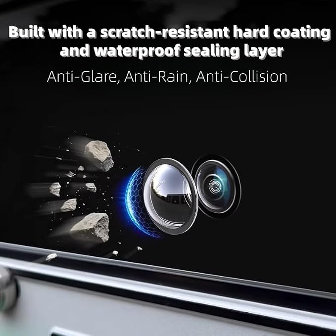 Car Camera Lens Protector, Car 360 Panoramic Camera Protective Cover, Anti-Glare
