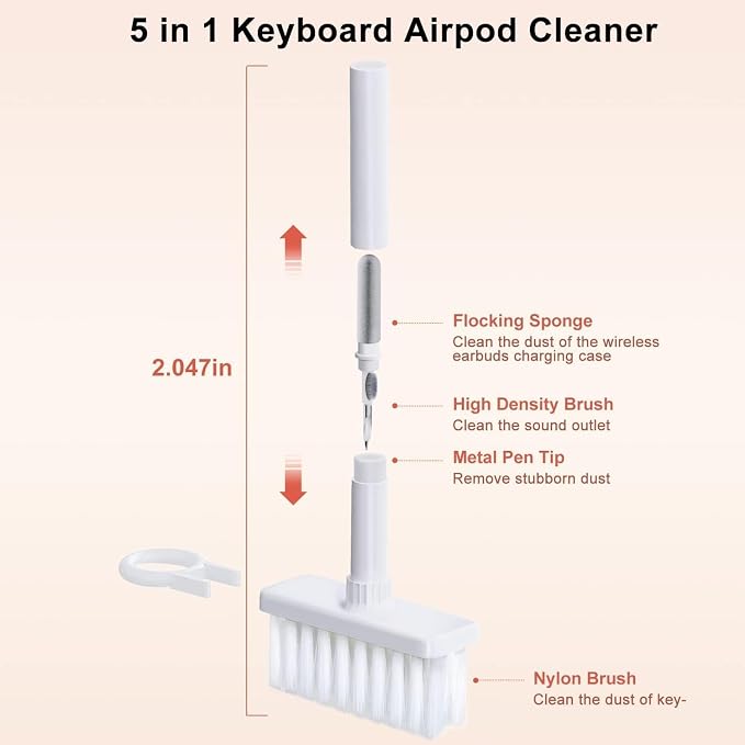 5 in 1 Keyboard Cleaning Brush Kit, Cleaning Tools