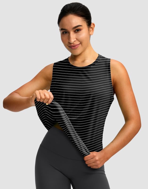 Skiennix Women's Athletic Tank Tops - Racerback Sleeveless Yoga & Running Shirts | Loose Fit, Comfortable Design