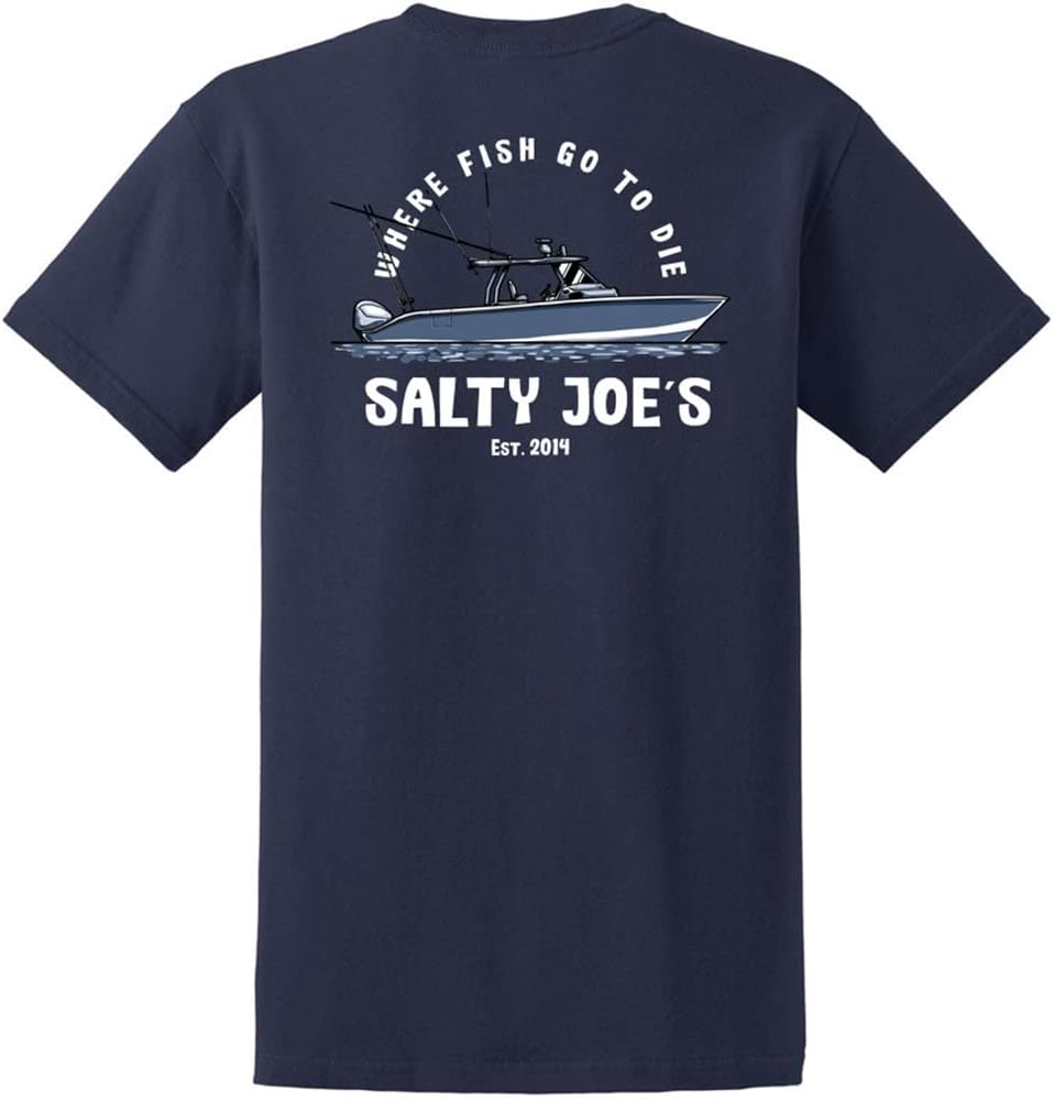 Salty Joes Men's Heavyweight Cotton Graphic T-Shirts - Available in Regular, Big & Tall Sizes