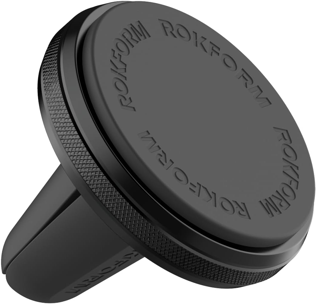 Rokform Magnetic Vent Phone Mount, Super Grip Clip (Black)