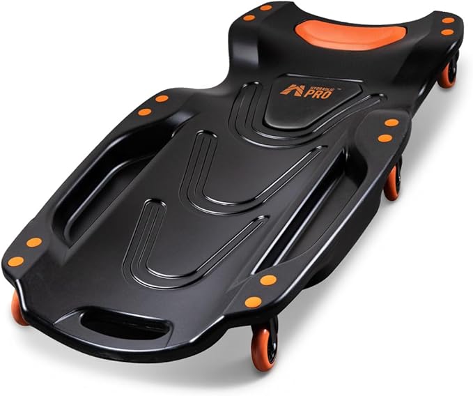 42" Mechanic Creeper with 6 Swivel Casters, Ergonomic Car Creeper with 2 Soft Pads, 350LBS Capacity Low-Profile Design & 2 Tool Trays for Automotive and Garage Repair