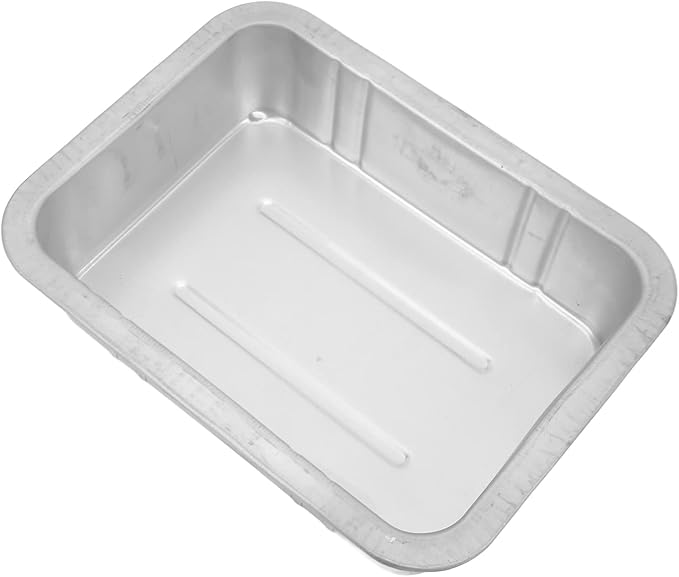 Hapivida Oil Drain Pan, Heavy-Duty Leakproof Metal Oil Change Container with Wide Opening 3-4L Capacity Universal Fit for Cars Motorcycles Boats Garage Maintenance